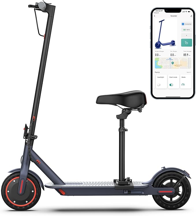 Electric Scooter for Adults, 8.5/10/14" Tires, 19/22Mph, 350W/500W Motor, 21-28 Miles Range, Folding E-Scooter with Dual Suspension,APP(V1/SPRO/MAX/PRO/X1/X1PRO)