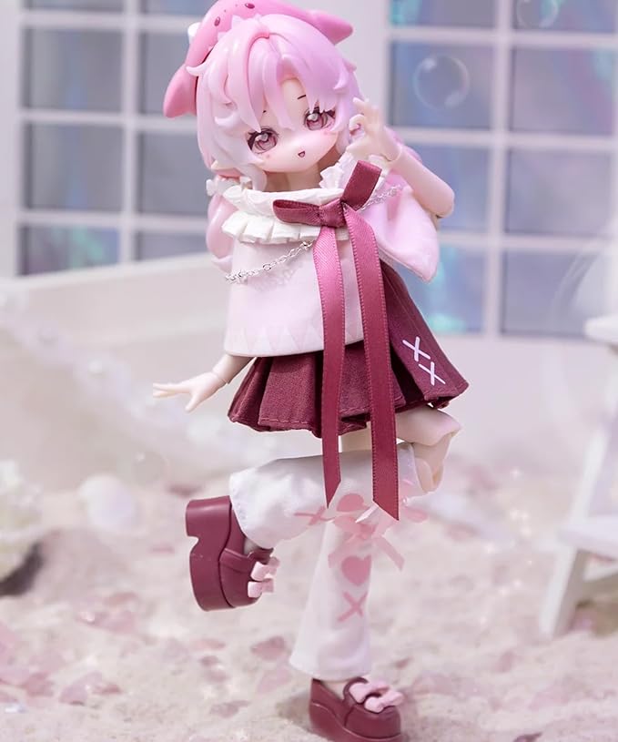 CALEMBOU BJD Blind Box, Ocean Gemstone Series 18cm Ball Jointed Doll, Cute Dress Up Doll with Joints, Collection Action Figure for Birthday Christmas