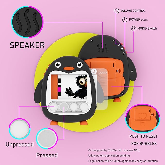 COOVA Word Pop & Talking Flash Cards for Kids Ages 4-8, Matching Letter Game, Spelling Phonics Sight Words Flash Cards Kindergarten & 1st Grade, Pocket Speech CVC Word Games, Learn to Read Toys