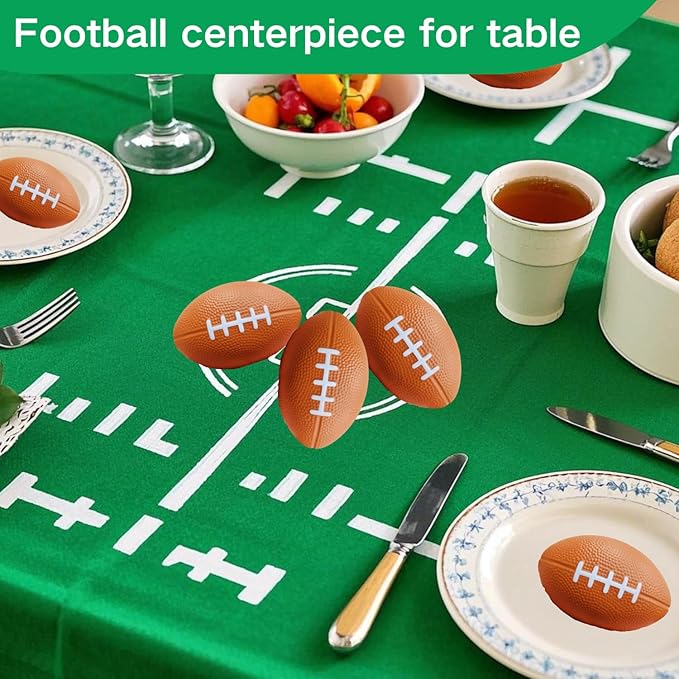ALISSAR 6-Pack 5.7" Mini Football Stress Balls, Mini Foam Footballs for Football Party Superbowl Decoration, School Carnival Reward