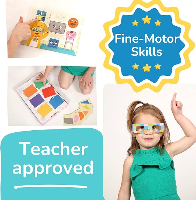 Preschool Montessori Learning Kit With Busy Book For Toddlers 1-3- Baby Flash Cards - Quiet Activity Books - Puzzles Ages 2-4 - Flashcards 3-5 Years - 1 Year Old Boy Gifts -1st Birthday Toys For Girls