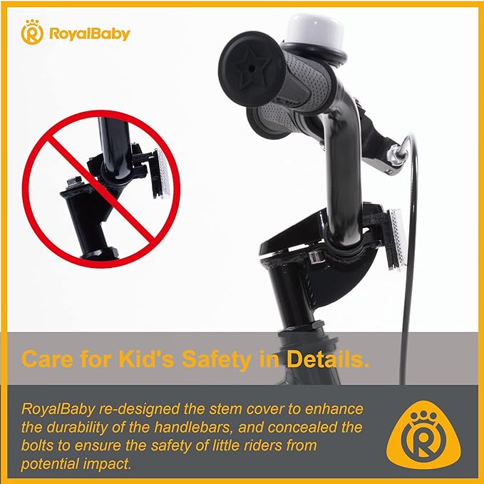 RoyalBaby Kids Bike EZ Freestyle Training Free Balance to Pedal Easy Learning Bicycle, 12-18 Inch for Toddlers to Big Kids