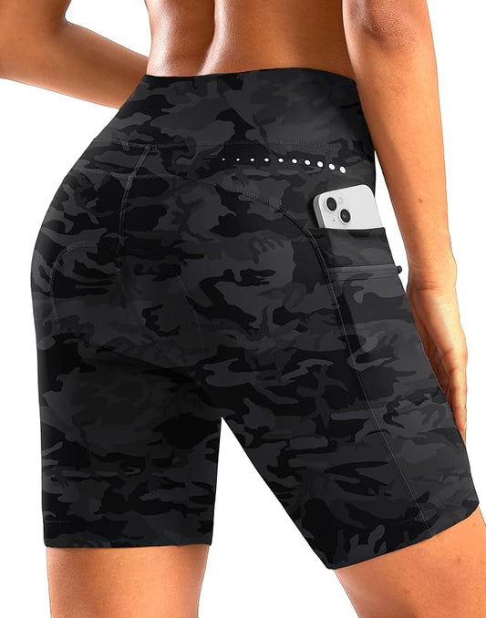 Women's 4D Padded Bike Shorts 5"/7" Riding Underwear Cycling Bicycle Road Biking Cycle Shorts for Women Zipper Pockets