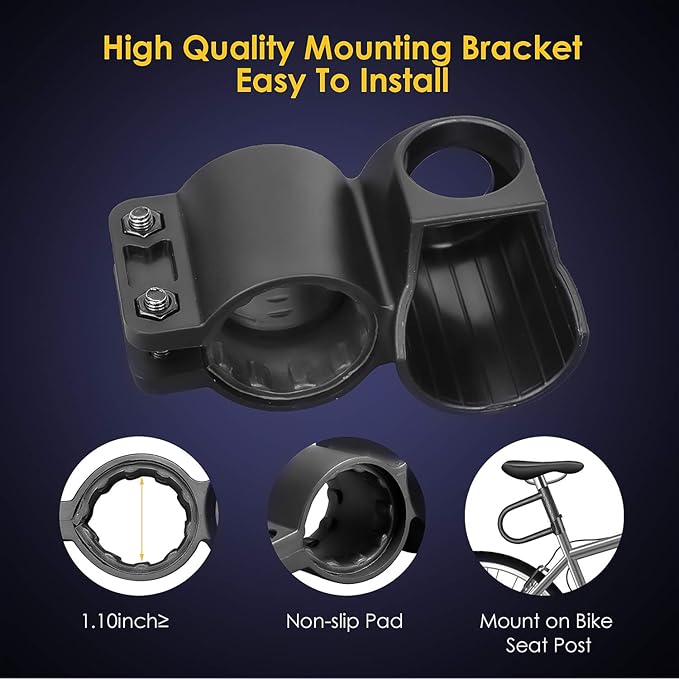 Bike U Lock,20mm Heavy Duty Combination Bicycle D Lock Shackle 4ft Length Security Cable with Sturdy Mounting Bracket and Key Anti Theft Bicycle Secure Locks