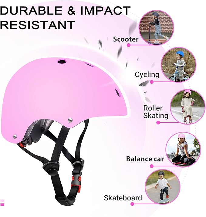 Kids Bike Helmet for 2-3-5-8-14 Ages Girls,Boys,Toddler,Kids and Youth, Ventilation and Impact Resistance Toddler Bike Helmet for Multi-Sport Bicycle Scooter Inline Roller Skate and Skateboarding