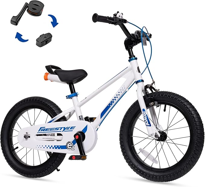 RoyalBaby Kids Bike EZ Balance to Pedal Dual Handbrake Toddlers Boys Girls Bicycle 12-20 Inch for Age 3-10 Years