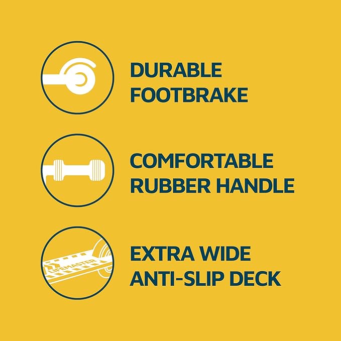 Lifemaster Mini 3-Wheel Kids Scooter with Multi-Color Wheel Lights – 4-Height Adjustable Handlebar, Wide Anti-Slip Deck, Child Safety Certified, Boys & Girls Ages 2+ Supports Up to 110 lbs