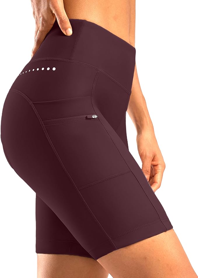 Women's 4D Padded Bike Shorts 5"/7" Riding Underwear Cycling Bicycle Road Biking Cycle Shorts for Women Zipper Pockets