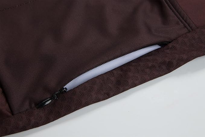 Men's Cycling Jersey Set Cycling Kit Bicycle Jersey Rear Zipper Pocket Bike Bib Shorts with Pockets Race Fit High Density Pad