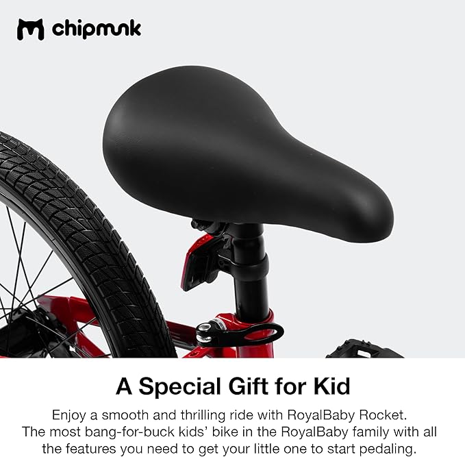 Chipmunk Kids Bike Toddlers 12 14 16 18 Inch Wheel Bicycle Beginners Boys Girls Ages 3-11 Years, Multiple Color Options
