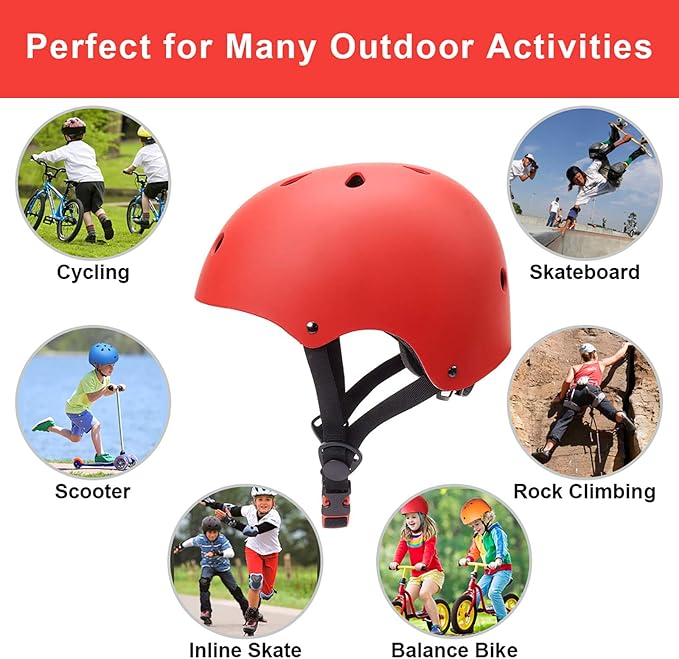 Glaf Toddler Helmet for 2-8 Years Kids Bike Helmets Baby Girls Boys Multi-Sport Adjustable Skateboard Bicycle Helmet Lightweight 3 Sizes for Toddler to Youth 8-14