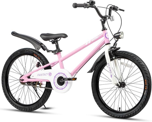 Glerc Fantacy Kids Bike, 12-20 Inch Children Bicycle for 2-13 Years Old Boys Girls, Kids Bicycle with Water Bottle Holder & Headlight & Training Wheels, Multiple Colors