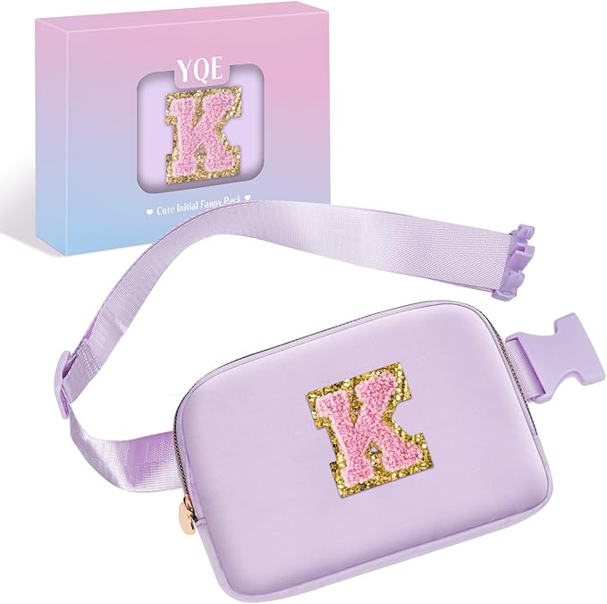 Christmas Stocking Stuffers Gifts for 5 6 7 8 9 10 11 12 13 Year Old Girls, Birthday Gifts for Daughter Teen Girls Kids Her, Mini Fanny Pack Crossbody Bag Belt Bag Fashion Waist Packs（Purple, K)