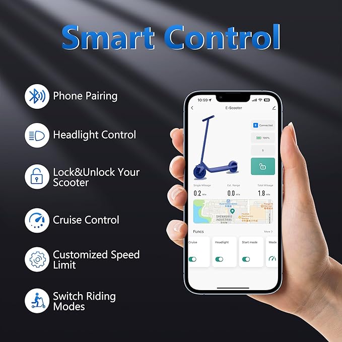 Electric Scooter for Adults, 8.5/10/14" Tires, 19/22Mph, 350W/500W Motor, 21-28 Miles Range, Folding E-Scooter with Dual Suspension,APP(V1/SPRO/MAX/PRO/X1/X1PRO)