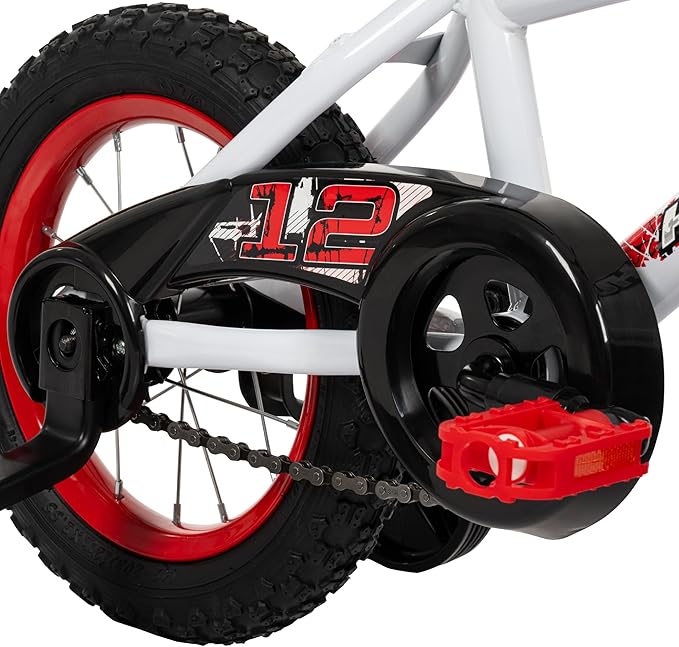 Huffy Upshot 12/16/20 Inch Boys' Bike for Kids, Ages 3+ Years Old, Multiple Color Options, Removable Training Wheels (12" and 16" Only), BMX Design, Designed for Growth, Durable, Easy Assembly