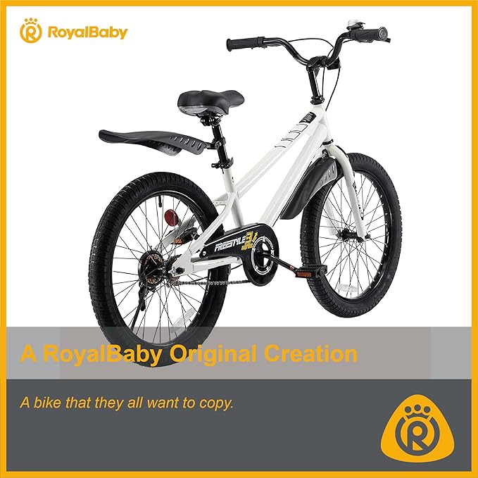 RoyalBaby Kids Bike EZ Balance to Pedal Dual Handbrake Toddlers Boys Girls Bicycle 12-20 Inch for Age 3-10 Years