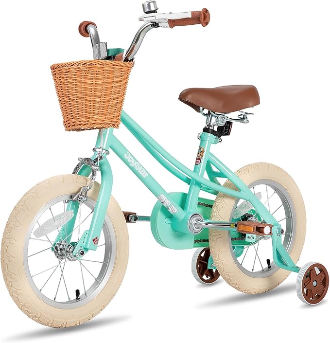 JOYSTAR Girls Bike for 2-12 Years Old Toddlers and Kids, 12" 14" 16" 18“ Retro Style Kids Bike with Training Wheels, 20 Inch Children Bicycle with Kickstand