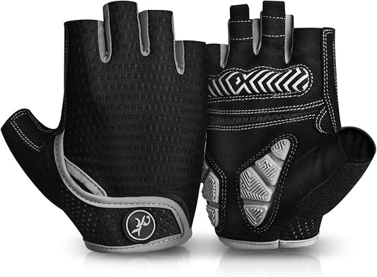 MOREOK Cycling Gloves Bike Gloves for Men/Women-[5MM Gel Pad] Half Finger Bicycle Biking Gloves for Cycling/Weight Lifting/Gym/Motorcycle/Outdoor Sports
