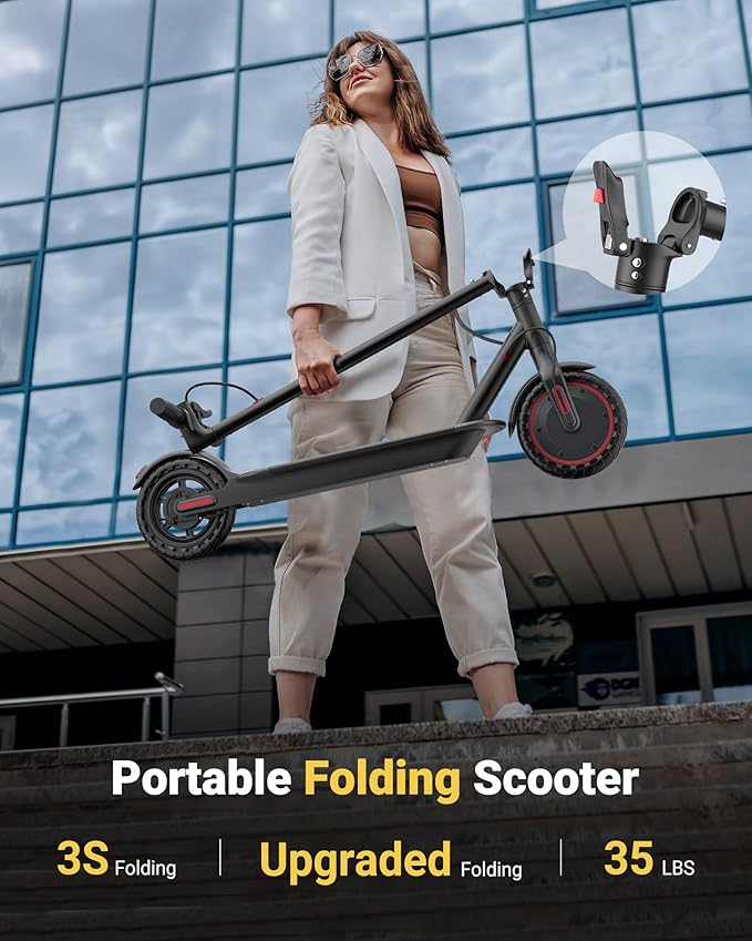 Electric Scooter for Adults, 8.5/10/14" Tires, 19/22Mph, 350W/500W Motor, 21-28 Miles Range, Folding E-Scooter with Dual Suspension,APP(V1/SPRO/MAX/PRO/X1/X1PRO)
