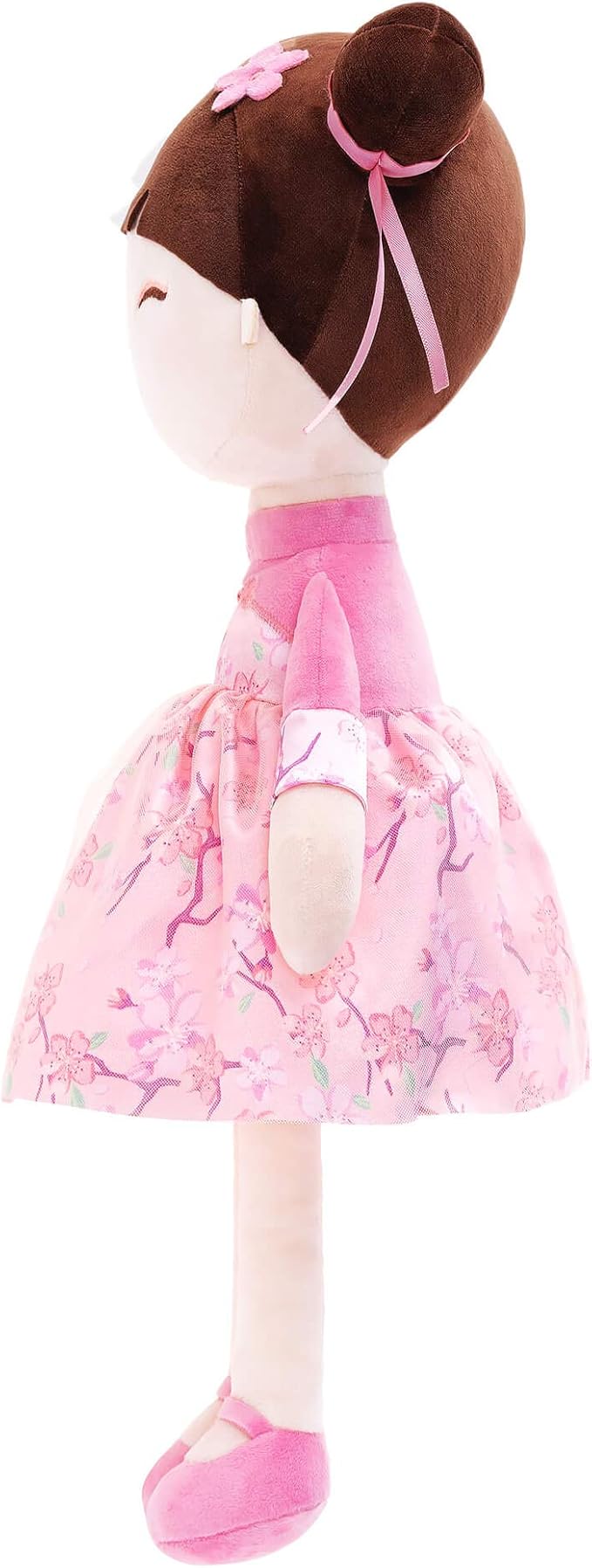 Gloveleya Baby Doll Kids Soft Doll for Kids Plush Toys Chinese Fairy Tale Dolls Toys for Ages 2-4 Peach Fairy