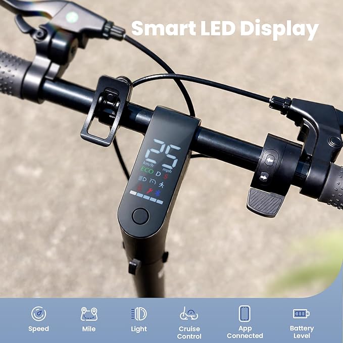 Electric Scooters - 500W/1000W/1500W Peak Motor Electric Scooter Adults, 18/28 Max MPH, 21/25/28 Miles Range, 8.5’’/9.3‘’/10‘’ Tire, Portable& Foldable Commuting E-Scooter