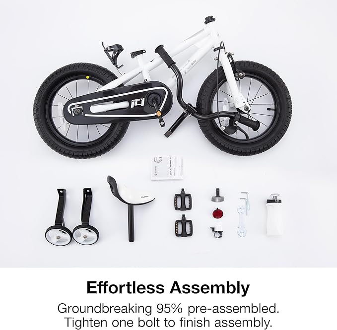 RoyalBaby Kids Bike EZ Freestyle Training Free Balance to Pedal Easy Learning Bicycle, 12-18 Inch for Toddlers to Big Kids