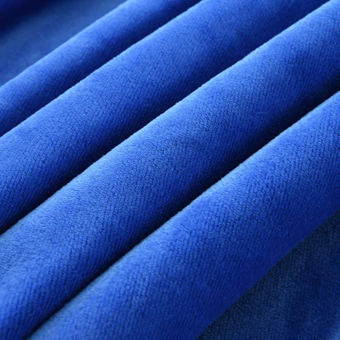 NANPIPER Flannel Blanket Reversible Sherpa Throw Blanket Super Soft Fuzzy Plush Fleece for Bed/Couch Lightweight(50"x60",Princess Blue)