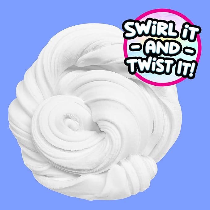 COMPOUND KINGS Fluffy Butter Cloudz Compound Bucket for Girls & Boys | Sensory Toys | Non-Toxic & Non-Sticky | Stress Relieving Tactile | (White Marshmallow)