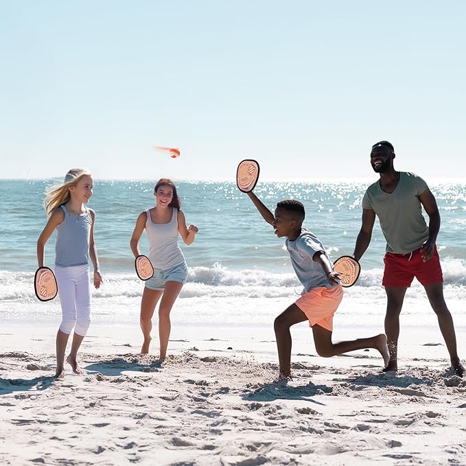 Toss and Catch Ball Set Toddler Baseball Training Glove, Pool Beach Toys for Kids 3 4 5 6 7 8 Years Old Boys Girls Birthday Gifts, Soft Sticky Balls Yard Outdoor Games for for Adults Family