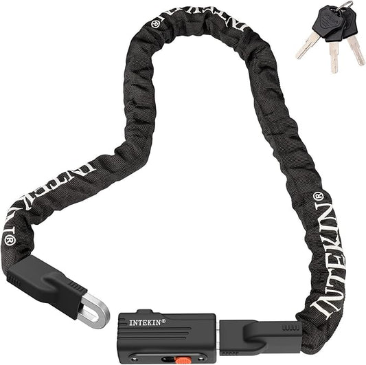 Bike Chain Lock 3FT/4FT/5FT Heavy Duty Bike Lock Anti-Theft Bicycle Chain Lock 8mm/10mm Thicker Bicycle Lock Chain Bike Lock with 3 Keys for Bike, Motorcycle