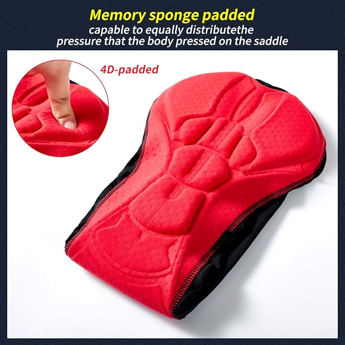 XGC Men's Cycling Underwear Shorts with High-Density High-Elasticity and Highly Breathable 4D Gel Padded