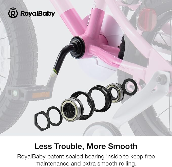 RoyalBaby Kids Bike Freestyle Classic & EZ Balance Pedal Switchable Bicycle, 12 14 16 18 Inch, 3-10 Years Toddler to Big Kids