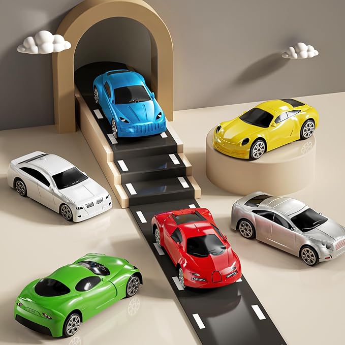 Toddler Boys Toys for 3 4 5 6 Years Old, Truck Vehicle Set with Play Mat and Die-Cast Toy Car, Transport Carrier Truck for Kids, Birthday Gifts Toys for 3 4 5 6 7 8+ Year Old Boys