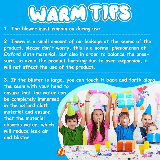 Inflatable Bounce House, 10 in 1 Double Water Slide Bounce House with 750W Blower, Climbing Wall, Jumping, Water Gun, Splash Pool, Basketball Hoop for Kids Indoor Outdoor Backyard