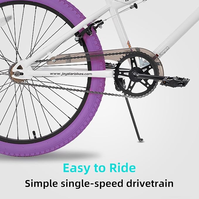 JOYSTAR Brockway Freestyle Kids BMX Bikes 20" 24" Kids Bicycles for 6-14 Years Old Boys Girls and Beginner-Level Riders 2 Pegs Multiple Colors