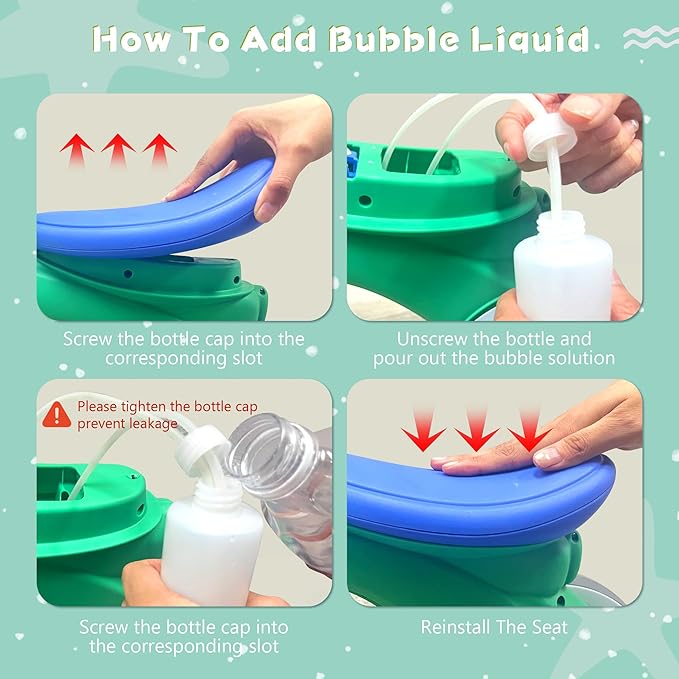 Baby Toddler Balance Bike with Bubble Machine for 1 Year Old Children,4 Wheels Kids Balance Bike w/Bubble Maker,Kids Ride on Toys,Headlight for Ages 12-36 Months Boys Girls (Green&Blue)