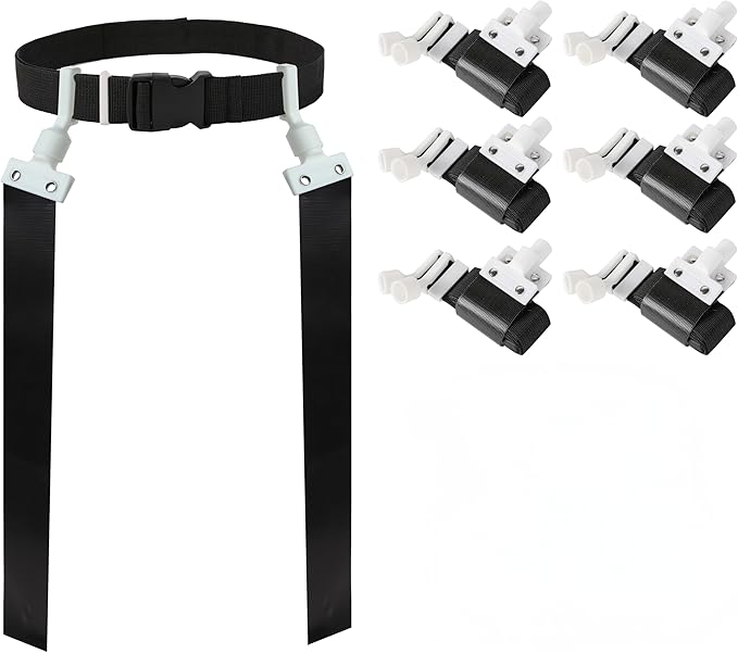 Gameday Flag Football Set – Kits for 2–14 Players w/Belts, Agility Cones & Carry Bag – Available in Multi Colors & Sizes