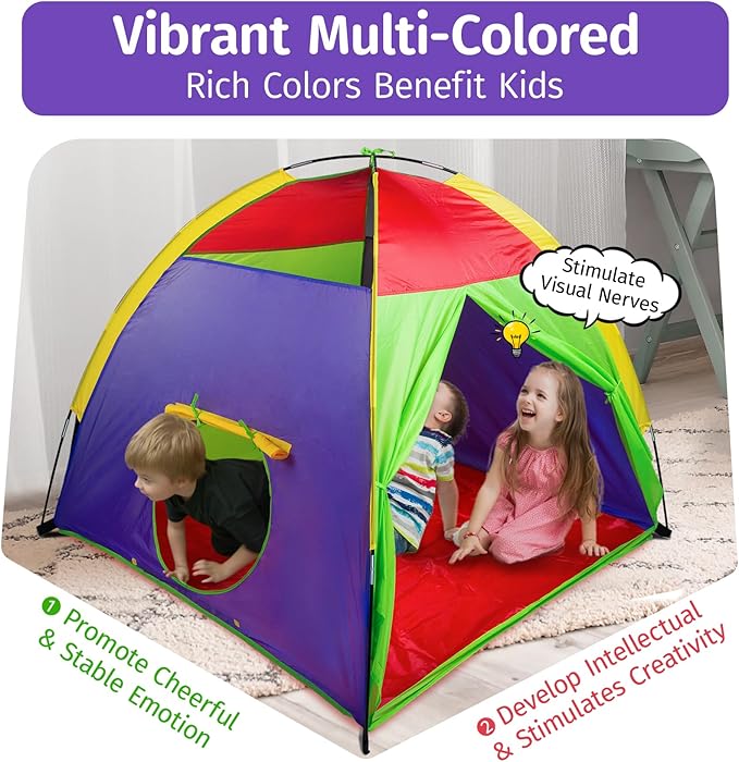 Alvantor Kids Tents Indoor Children Play Tents For Toddler Tents For Kids Pop Up Tent Boys Girls Toys Indoor Outdoor Play Houses Giant Party 58”x58"x47"