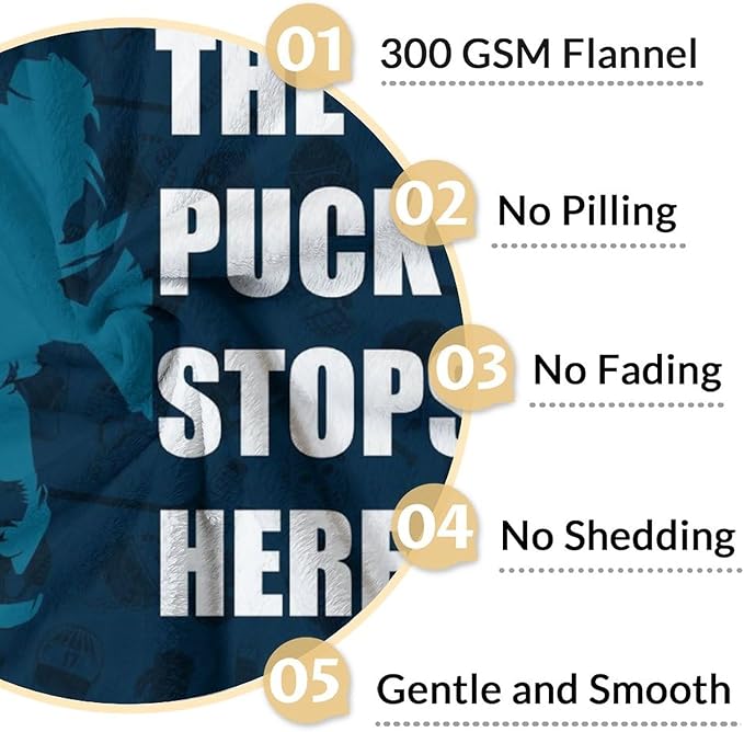 Hockey Gifts - Ice Hockey Blanket for Boys - Kids Throw Blankets for Girls - 40"x50" Soft Plush Throws for Children