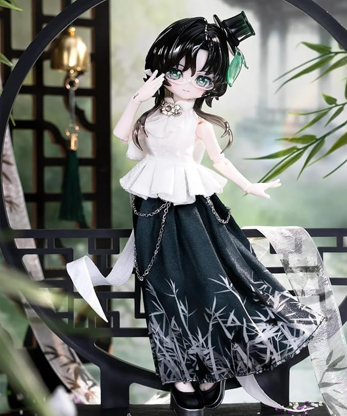 CALEMBOU BJD Blind Box, 1/8 Bonnie Fortune Small Sign Spirit Series 20cm Ball Jointed Doll, Cute Dress Up Doll with Joints, Collection Action Figure for Birthday Christmas