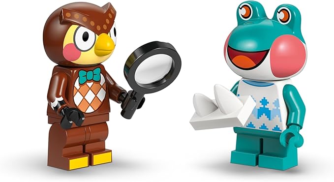 LEGO Animal Crossing Blathers’s Museum Collection Building Toy - Pretend Play Set W/2 Toy Minifigures for Girls & Boys, Ages 7+ - Building Blocks for Kids - Gift Idea for Birthdays & Gamers - 77056