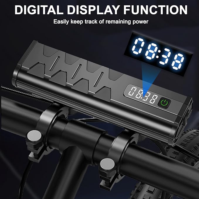 4800 Lumen Bike Lights, USB-C Rechargeable Bicycle Light, Super Bright Bike Lights for Night Riding, IP65 Waterproof Bicycle Headlight, for Commuters Adults and Children