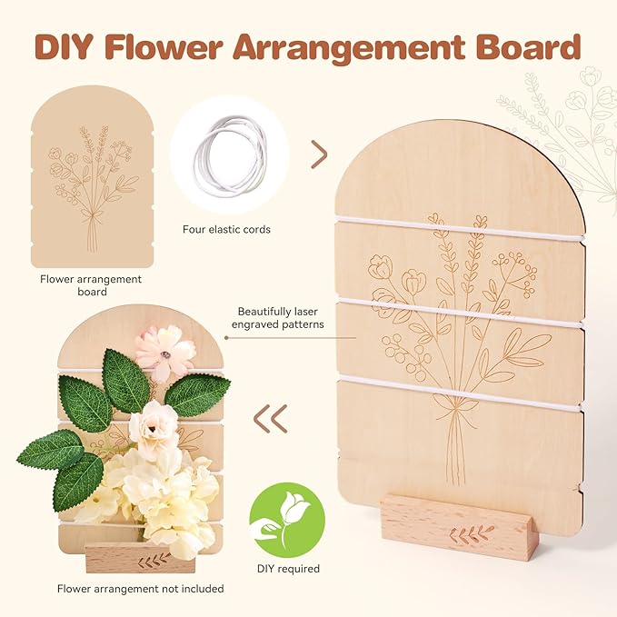 Youuys Wooden Tea Party Set for Toddlers Little Girls with Silicone Teapot Set & Felt Toys & Flower Arranging Toy and Portable Storage Basket, Pretend Play Toys for 3 4 5 6 Year Old Girl