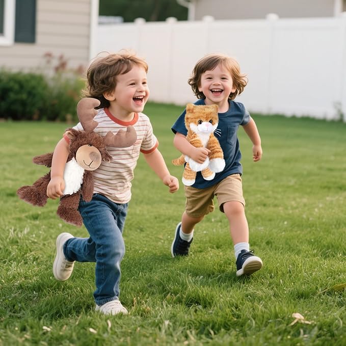 Heatable & Coolable Moose Stuffed Animal, Plushies Microwavable Heating Pad for Soothing & Relaxation, Lavender Scent Stuffed Plush Toys for Stress Relief, Christmas Stuffed Animals Gifts