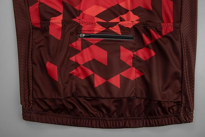 GCRFL Men's Cycling Jersey Set Road Bike Shorts Sleeves Jersey Zipper Pokcet Bib Shorts with Padded, Cycling Clothing kit Men