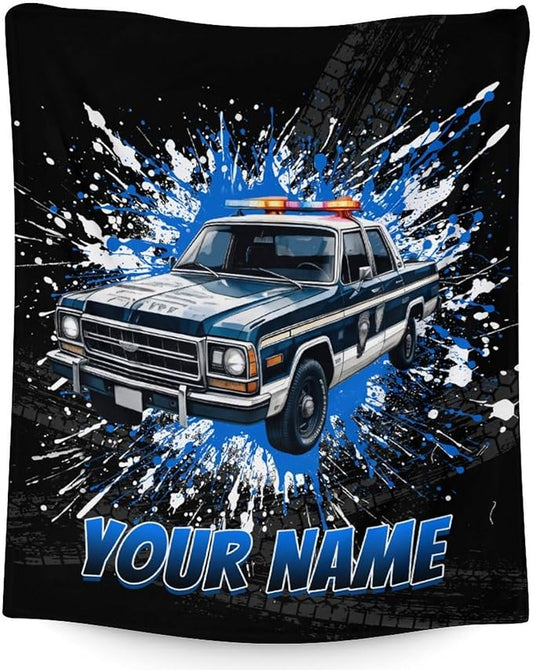 Personalized Boys Blanket Gifts - Car Blankets for Kids, Adults - Cozy Plush Flannel Throws Stuff for Couch, Chair