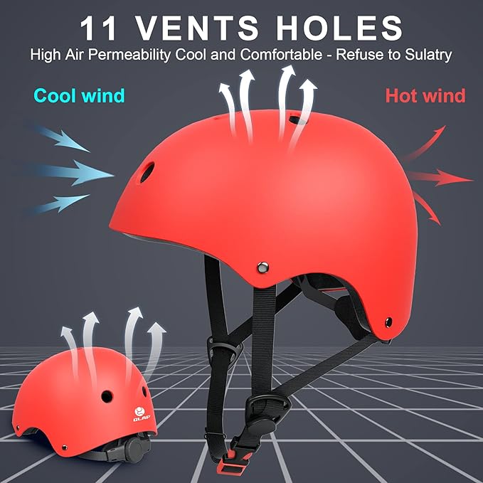 Glaf Toddler Helmet for 2-8 Years Kids Bike Helmets Baby Girls Boys Multi-Sport Adjustable Skateboard Bicycle Helmet Lightweight 3 Sizes for Toddler to Youth 8-14