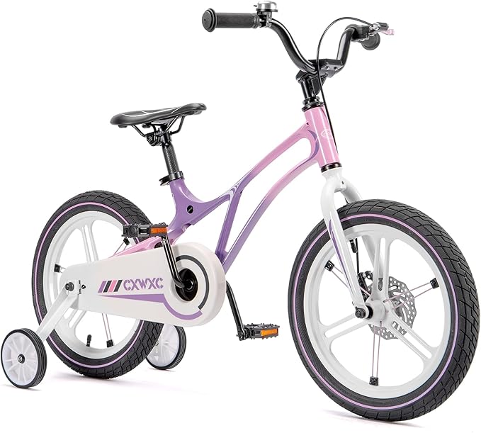 CXWXC Kids Bike - 14 16 18 Inch Children Bicycle for Boys Girls Age 3-9 Years, Single Speed Lightweight Kids Bikes with Training Wheel, Coaster/Disc Brake