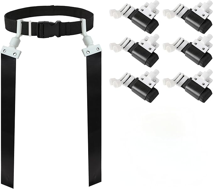 Gameday Flag Football Set – Kits for 2–14 Players w/Belts, Agility Cones & Carry Bag – Available in Multi Colors & Sizes