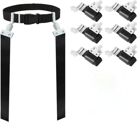 Gameday Flag Football Set – Kits for 2–14 Players w/Belts, Agility Cones & Carry Bag – Available in Multi Colors & Sizes